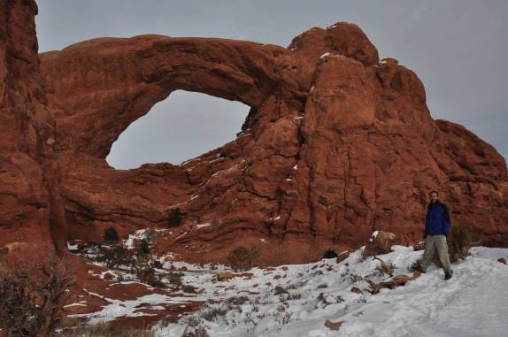 North Window, no Arches National Park, perto de Moab, em Utah, nos Estados Unidos